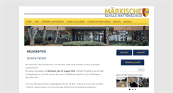 Desktop Screenshot of maerkische-schule.de